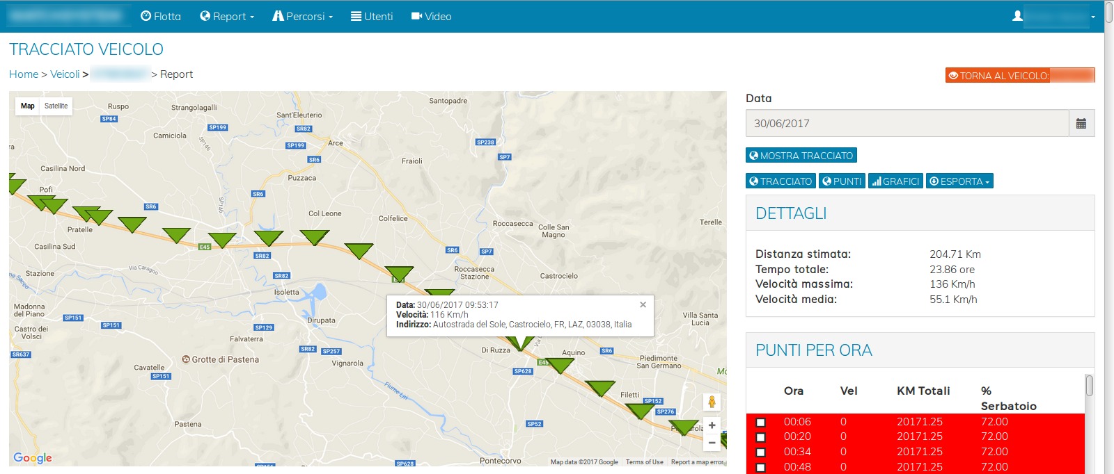 tracciato_veicolo_per_punti